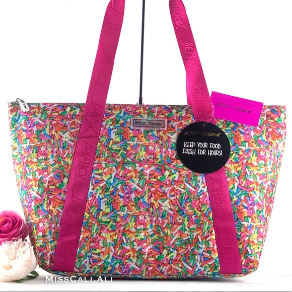 Betsey Johnson Handbags - Betsey Johnson Sprinkles Cooler Tote Bag
